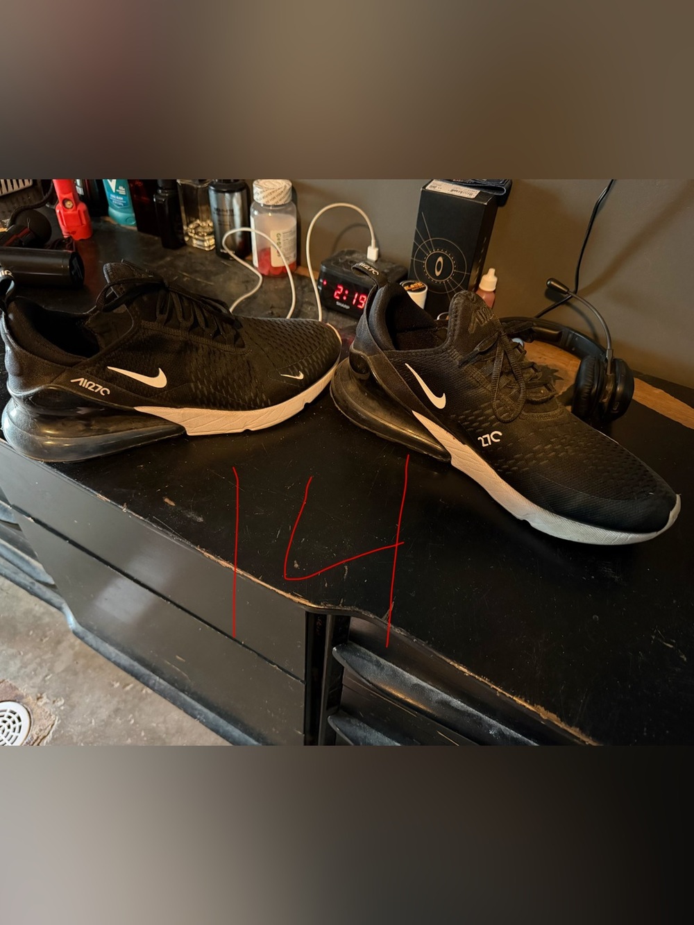 Nike Air Max 270 Men’s Athletic Shoes - Black/White